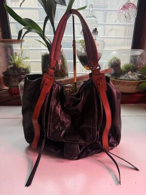 Kooba Black and Tan Shoulder Bag